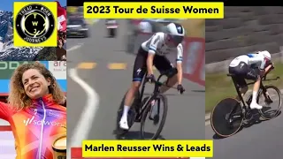 Marlen Reusser Wins & Leads | 2023 Tour de Suisse Women | Stage 2 ITT