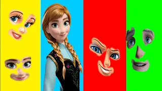 Wrong face disney princess elsa anna queen bee jack wrong heads puzzles