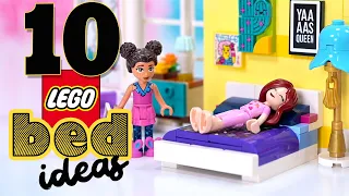 How to build LEGO beds 🛏 10 different designs | DIY tutorial