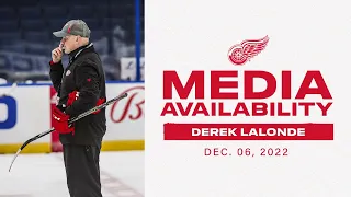 Derek Lalonde following morning skate in Tampa | 12/6/22