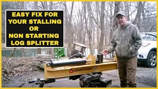 #7 CountyLine 25 Ton Log Splitter Stalls and Won't Start (Easy Fix)