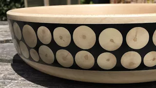 Woodturning a Holly and Milliput Inlay Bowl