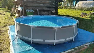Proper installation, preparation and launch of the frame pool for the summer season. Summer starting