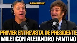 MILEI CON FANTINO EN SU PRIMER ENTREVISTA COMO PRESIDENTE