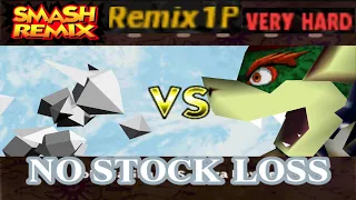 Smash Remix - Classic Mode Remix 1P Gameplay with Polygon Marina (VERY HARD) No Stock Loss