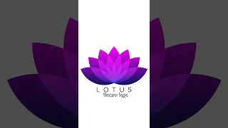 Lotus Flower Logo in Adobe Illustrator Tutorial #shorts #illustrator