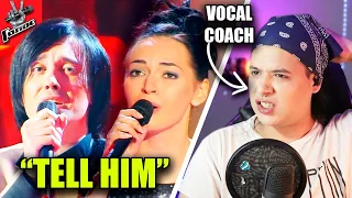 Голос GELA GURALIA & POLINA KONKINA -"Tell Him" | Vocal Coach ARGENTINO | Reacción | Ema Arias