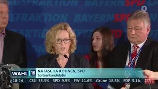 Natascha Kohnen (SPD) zum desaströsen Wahlergebnis der Landtagswahl in Bayern