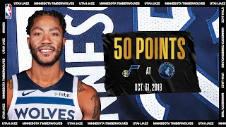 Derrick Rose Drops Career-High 50 PTS | #NBATogetherLive Classic Game