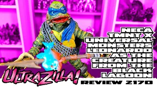 NECA TMNT X UNIVERSAL MONSTERS LEONARDO AS THE CREATURE FROM THE BLACK LAGOON | Review 2170