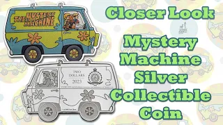 Scooby-Doo Mystery Machine Silver Collectible Coin - Closer Look