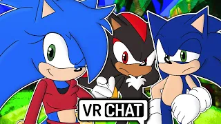 Sonic & Shadow Meet Female Sonic! (VR Chat)