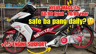 AEROX 155 +2.5 ENGINE SUPPORT AND 17s with Small Tires Safe ba pang daily?