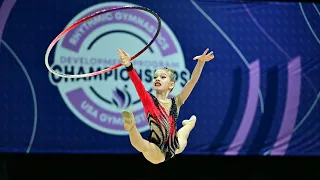 Level 6. Hoop routine. Development Program Championships 2023. USA Gymnastics @miakalinichenko8416