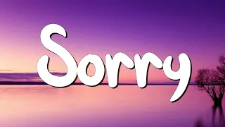 Sorry - Justin Bieber (Lyrics) || Taylor Swift, Ed Sheeran... (MixLyrics)