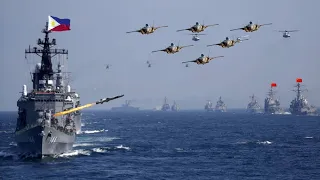 Today (Sep 28, 2021) Philippines deployed dozens jets to drop bombs on 200 Chinese warships in SCS