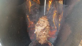 HOMEMADE WOOD BURNER GYRO MACHINE (ORIGINAL TURKISH GYRO)!!!