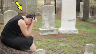 A woman was crying at her husband's grave, suddenly she heard a voice! This is a miracle!