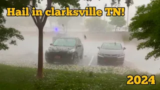 Unbelievable! Baseball-sized hail hits Clarksville, Tennessee!