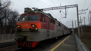 21.12.2022. (OCHE DLINNAYA 'валюта'!). 'ВЛ80С-1078/1654' с контейнерным.