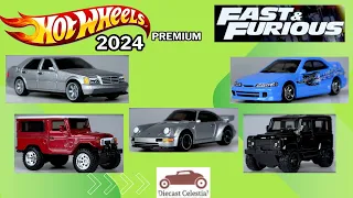 Hot Wheels Premium 2024 Fast and Furious Mix 3 | Acura Mercedes Porsche Land Cruiser Land Rover