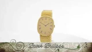 Patek Philippe gold wristwatch Ellipse d´Or reference 3546