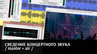 СВЕДЕНИЕ ЗВУКА С КОНЦЕРТА / master + air / Reaper / подробный разбор