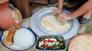 How To Make Nutritious Brown Rice Water in The Countryside | Live With Nature