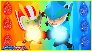 Dinocore Cartoon | Hot Super Robot And Cold Super Robot| The Good Dinosaur | Kids Movies 2024