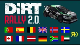 Dirt Rally 2.0 - Setups Ford Fiesta RX Evo 5 - 13 destinations