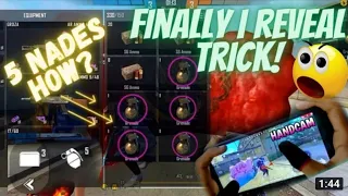 How I Take 3 Nades😛Expensive Secret trick  Revealed With Handcam😜🔥