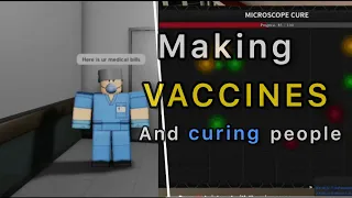 Making Vaccines and curing people in Roblox SCP Roleplay