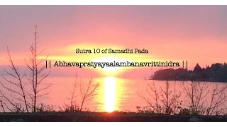 Patanjali Yoga Sutra | Importance of Sleep | What happens when you Sleep | IndeaYoga, Mysore,India|