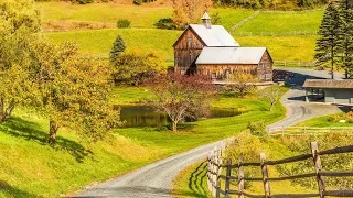 Beautiful Relaxing Music for stress relief, Calming Music "Vermont Barns" composed by Tim Janis