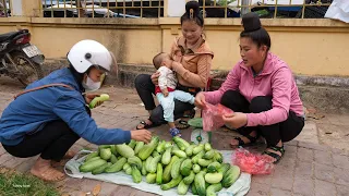 Harvesting Cucumbers with My Sister to Sell at the Market and Cooking Lunch at the Farm | Family Fam