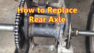 Chinese Quad Bike Worn Out Bearings / Back Axle Replacement