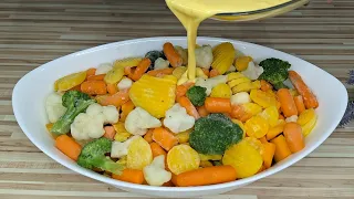 These vegetables with fish taste better than any meat  Healthy recipe with vegetables ASMR