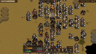 Battle Brothers: New Squad + Battle against a noble house 3 (93 units) - Absolute massacre.