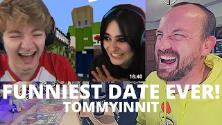 HIS FUNNIEST VIDEO? TommyInnit I went on my First Date in Minecraft... (FIRST REACTION!)