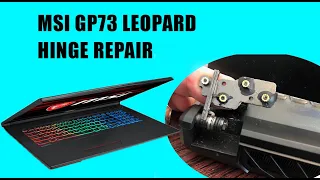 MSI GP73 Leopard Hinge Repair Replacement Tutorial / Naprawa zawiasu w laptopie