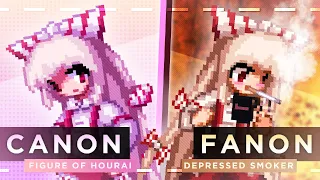 Mokou Fanon vs. Canon - [ Touhou Sprite Animation ]