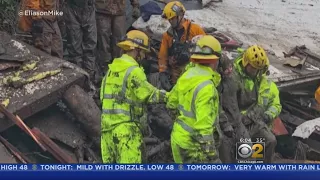 Rescue Workers Search For Survivors After California Mudslides Kill 13