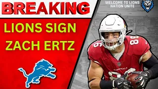 BREAKING: Lions Sign TE Zach Ertz, 3-Time Pro-Bowler To The Practice Squad