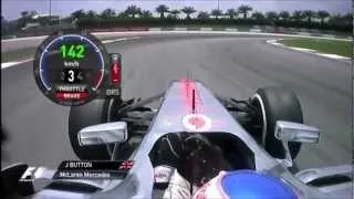 F1 2013 Jenson Button onboard at Malaysia (FP) [PURE SOUND]