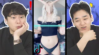 Koreans boys react to 'Time Warp Scan' tiktok challenge for the first time!