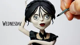 I Sculpted Wednesday Addams Dancing from Netflix (in my own style)