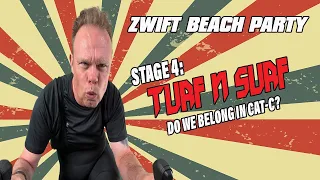 Zwift - Zracing - Beach Party Stage 4: Turf N Surf