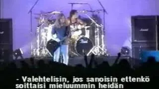 Megadeth in Helsinki Icehall 1999 (interview)