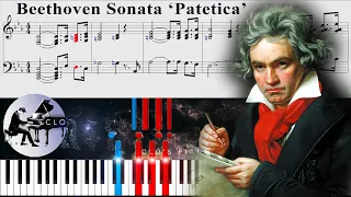 Beethoven 𝄞 Sonata 'Pathétique' 𝄞 1st Movement