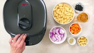 Як приготувати яловичий суп з чорносливом в мультиварці скороварці Philips HD2151